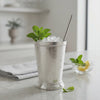 Derby Day White Silver Brass Mint Julep Cup Handicrafts