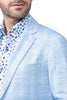 7 Downie Street Blazer Light Blue Plaid Stretch Nantucket Sports Coat