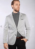 Grey Stretch Blazer Grayson Men's Sports Jacket by 7 Downie Street