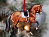 Dressage Horse Ornament - Bay Sport Horse