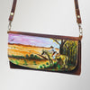 American Darling ADBGM112R29 Hand-Painted Leather Crossbody Clutch