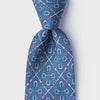 Alynn Men's Blue Silk Tie Cream of the Crop Horse Derby Tie AL301599 SS26