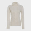 Alps & Meters Women's Cable Knit 8 Sweater Ivory 120001  SS2425up