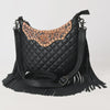 Black Crossbody Hand Tooled Genuine Western Leather Women American Darling ADBG1682