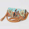 American Darling ADBGM169DR8 Hand-Painted Leather Crossbody Purse SS26