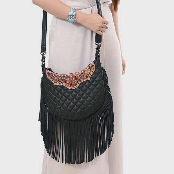 American Darling ADBG1683 Crossbody Hand Tooled Genuine Western Leather Women SS25 - Saratoga Saddlery & International Boutiques