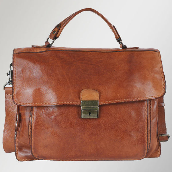 Leather Briefcase American Darling Laptop Bag - Saratoga Saddlery & International Boutiques