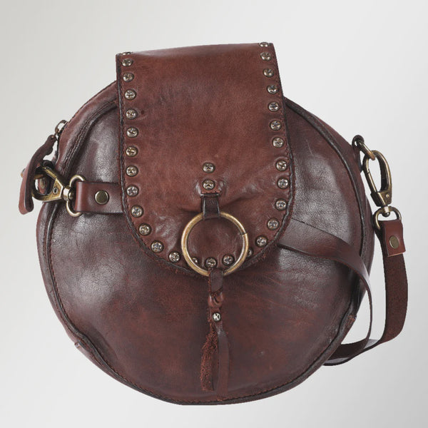 American Darling Spaghetti Western Canteen Bag Brown SWC152BRN SS25 - Saratoga Saddlery & International Boutiques