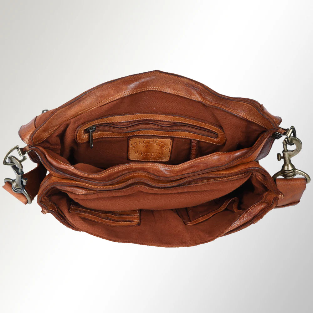 Leather Briefcase American Darling Laptop Bag