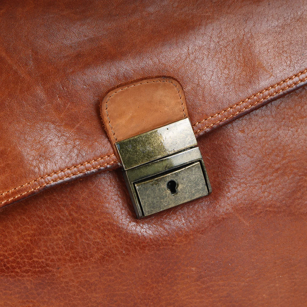 Leather Briefcase American Darling Laptop Bag