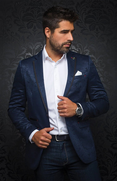 Au Noir William Jacquard Blazer Navy – Saratoga Saddlery