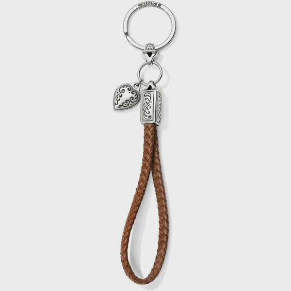 Brighton Kings Road Key Fob in Bourbon E1016U SS26