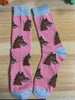 Barrel Down South Horse Holding Rose in Mouth Socks SS25