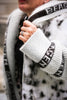 Bergen Of Norway Freyja Women's Cashmere Wool Knit Fur Knit Coat AFREAD