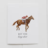 Greeting Card  Bet the Long Shot Derby Horse Racing