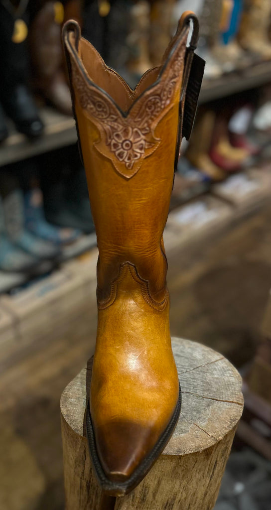 Black Jack Women's Cowboy Boots in Cognac Rich Leather - Saratoga Saddlery & International Boutiques