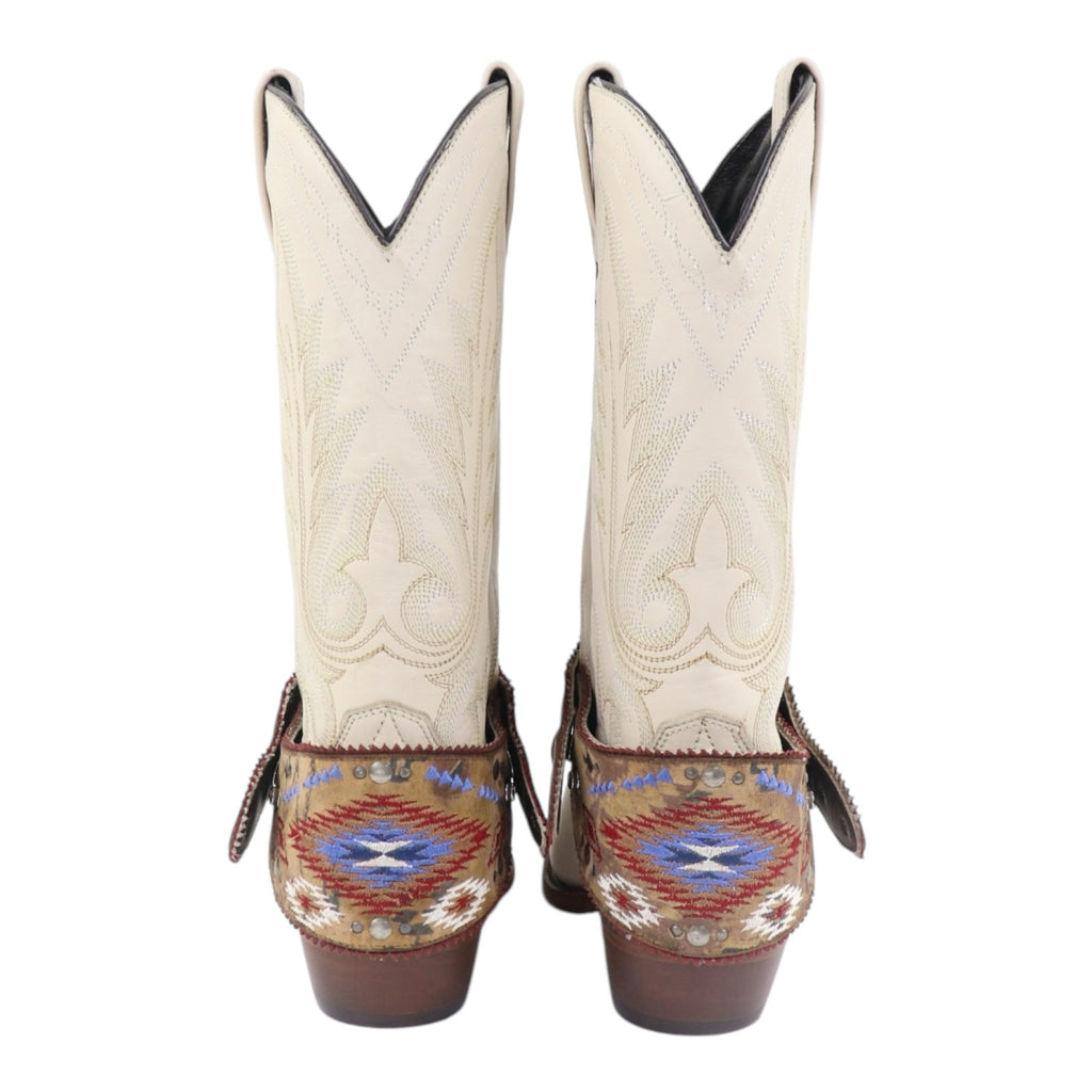 Boot Lassos Leather Boot Accessory Aztec Concho Design