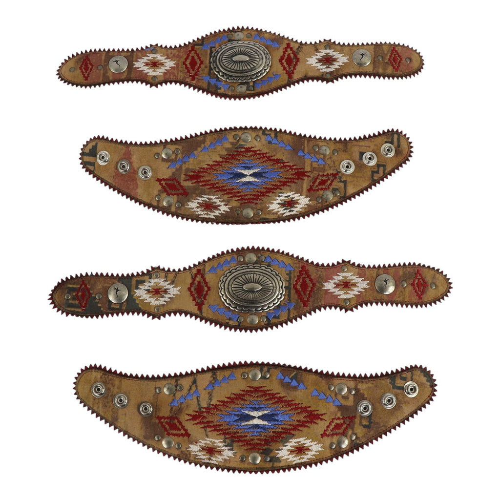 Boot Lassos Leather Boot Accessory Aztec Concho Design