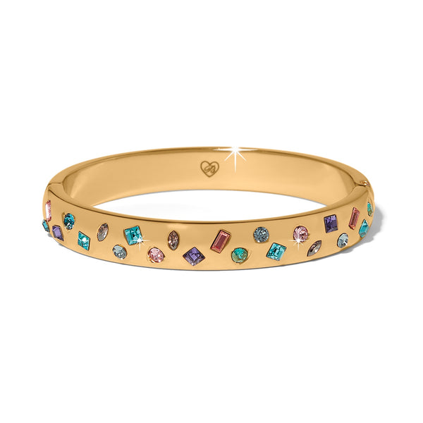 Women's Gold Radiant Bright Hinged Bangle | Brighton JF0435