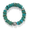 Brighton Contempo Turquoise Magesite Sonora Verde Blue Stretch Bracelet JF0474 SS26
