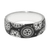 Brighton Flora Wide Hinged Bangle Silver Bracelet JF0406 - Saratoga Saddlery & International Boutiques