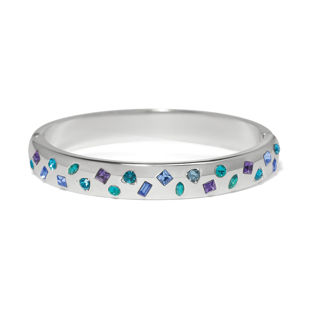 Brighton Women's Love Messages Silver Crystals Bangle JF0425