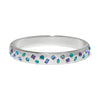 Brighton Women's Love Messages Silver Crystals Bangle JF0425