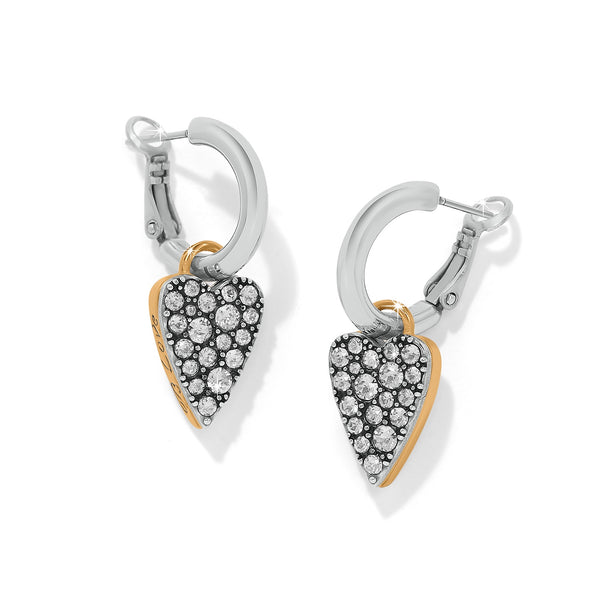 Brighton Love Messages Be Love Reversible Silver Gold Hoop Earrings JA0224 - Saratoga Saddlery & International Boutiques