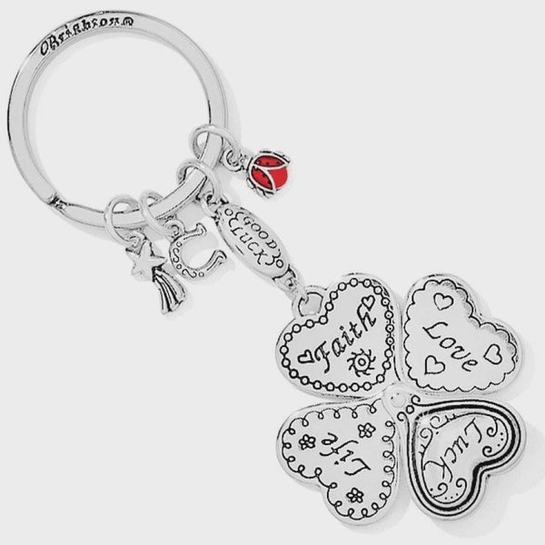 Brighton Lucky Clover Heart Key Fob E11042 SS26