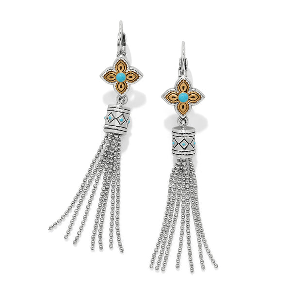 Brighton Mosaic Cerrillos Leverback Silver Gold Earrings JA0186 - Saratoga Saddlery & International Boutiques