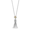 Brighton Mosaic Cerrillos Tassel Silver Gold Necklace JM0041