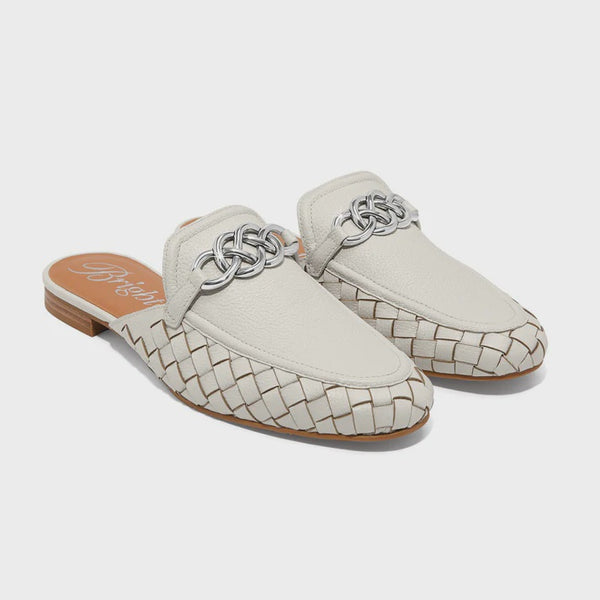 Brighton Sage Interlok Woven Mule White SS26