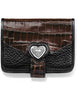 Brighton T10399 Black Chocolate Bellissimo Heart Small Wallet