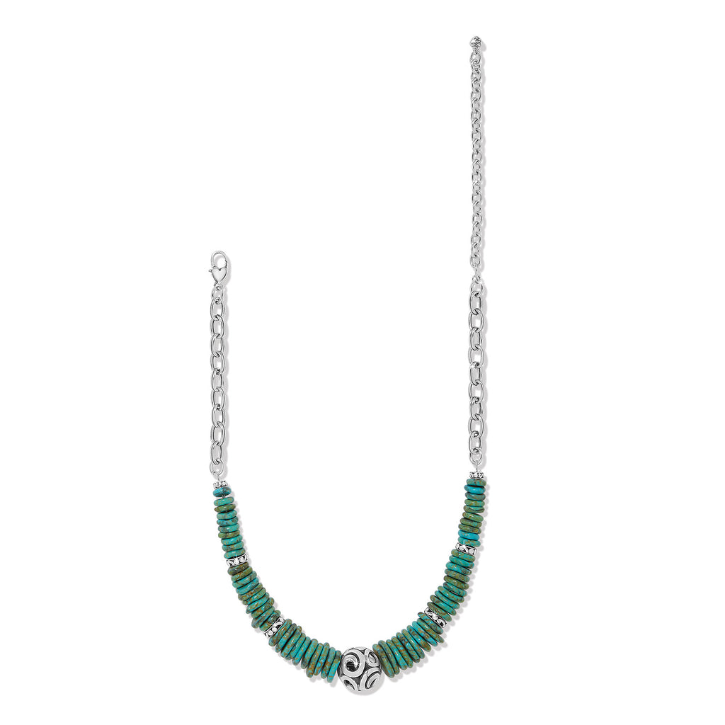 Brighton Contempo Sonora Turquoise Magnesite Disc Necklace