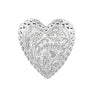 Brighton Garden Heart Trinket Tray – Silver Plated Jewelry Dish & Ring Holder G50030