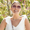 Brighton Intrigue Rosewater Clear Frame Pink Sunglass A13230