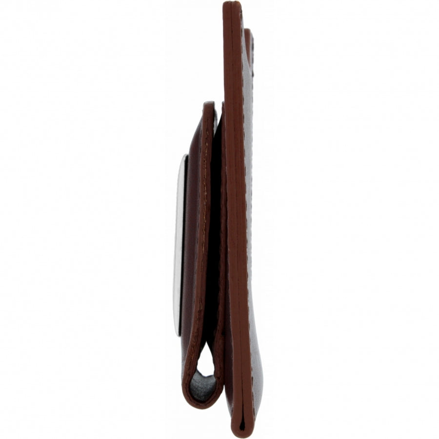 Brighton Salina Men's Leather Money Clip - Brown M1105