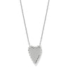 Brighton Silver with Blue Crystals Heart Love Messages Love Knows Necklace