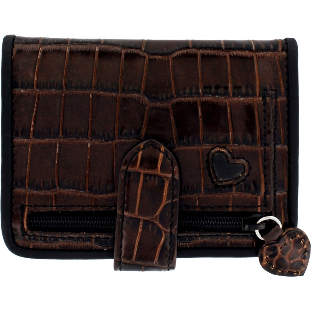 Brighton T10399 Black Chocolate Bellissimo Heart Small Wallet