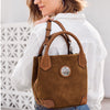 Brighton Reina Medium Leather Tote Bag – Luggage Brown Artisan Design (H44188)