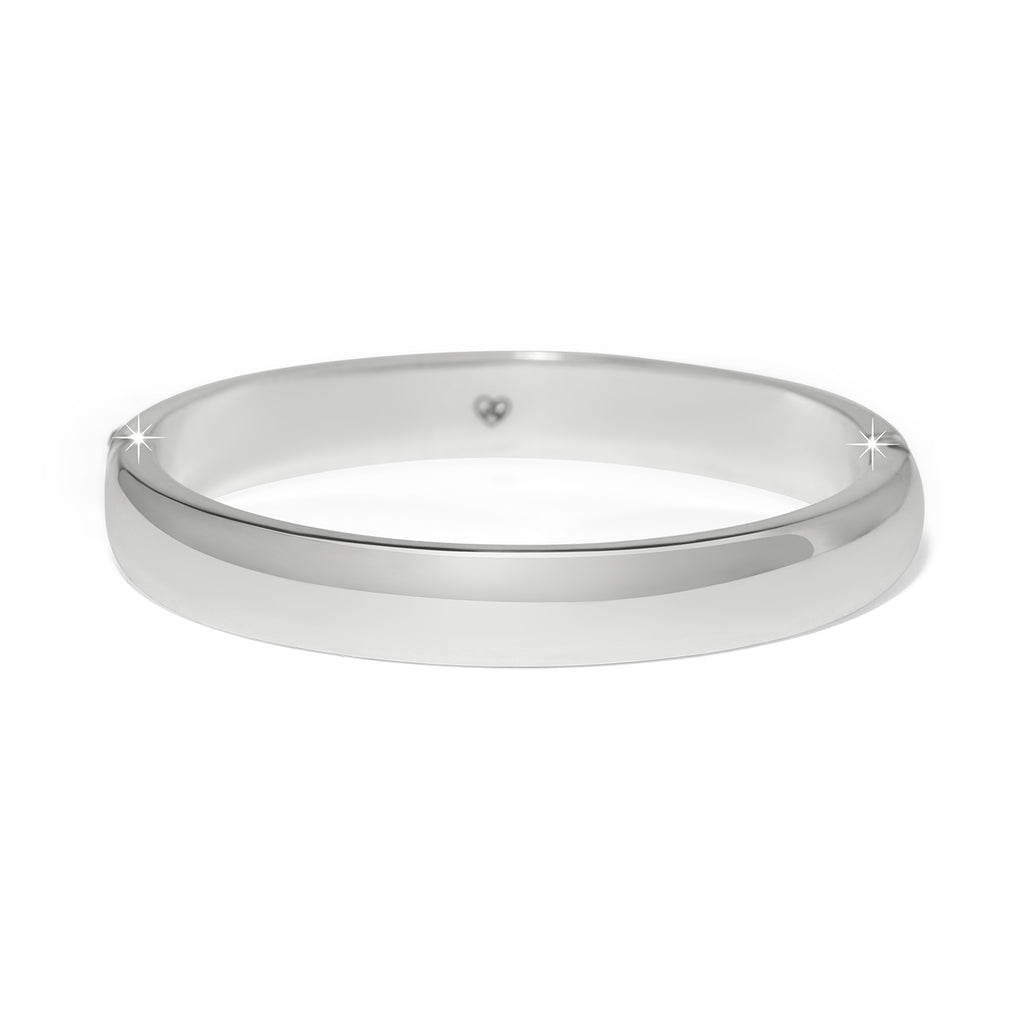 Brighton Women's Love Messages Silver Crystals Bangle JF0425