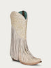 Corral Women's C3955 White Lamb Fringe Cowboy Boots SS23