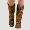 Women's Glitter Brown Bull Skull CORRAL Cowboy Boots A4406 ON SALE