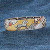 Cantering Desert Horse Mixed Metal Stretch Bracelet BG425 SS26
