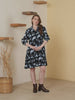 Frontier Chic Dress Cerulean Blue Western Shirt Dress 4555 SS26