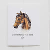 Greeting Card Chomping At the Bit Horse