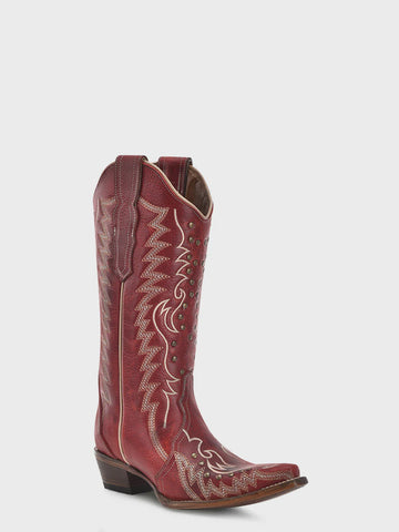 Circle G L6070 LD Bronze Emb Ankle Boots