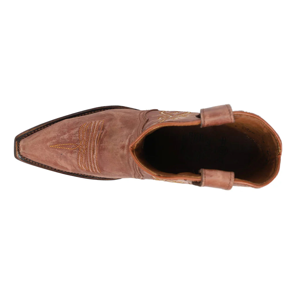Circle G L6070 LD Bronze Emb Ankle Boots