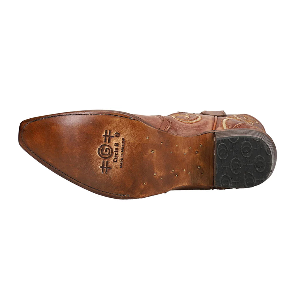Circle G L6070 LD Bronze Emb Ankle Boots