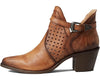 Circle G Q0221 LD Brown Cutout Strap Bootie SS25